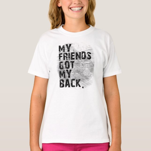 Camiseta Backstabbed: Meus amigos obtiveram minha parte (Frente)