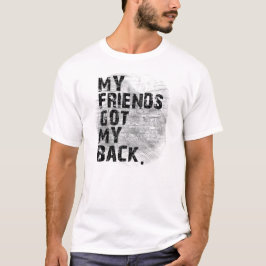 Camiseta Backstabbed: Meus amigos obtiveram minha parte