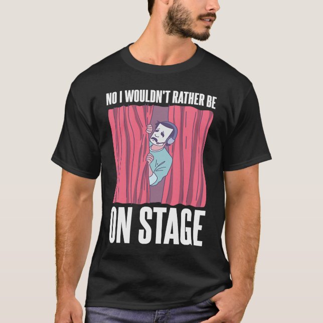 Camiseta Backstage Crew Saying (Frente)