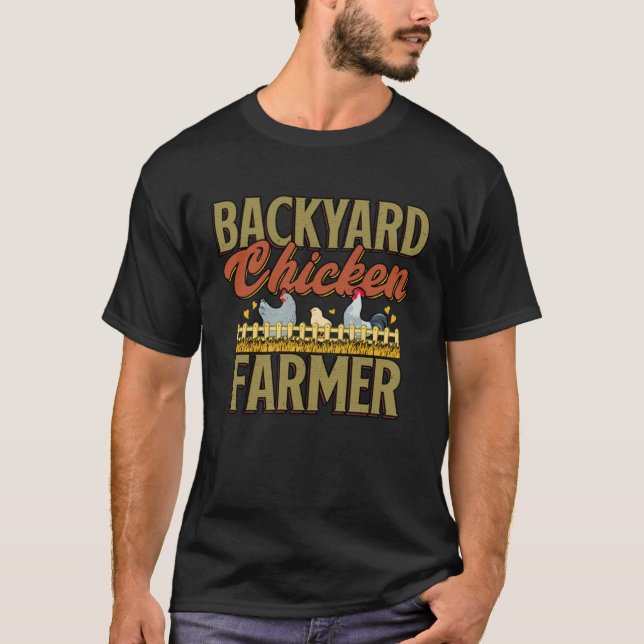 Camiseta Backyard Chicken Farmer Poultry Farming Farmhouse (Frente)