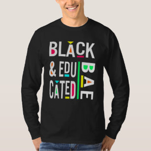 Camiseta BACO Preto E Orgulho Negro Educado História Negra