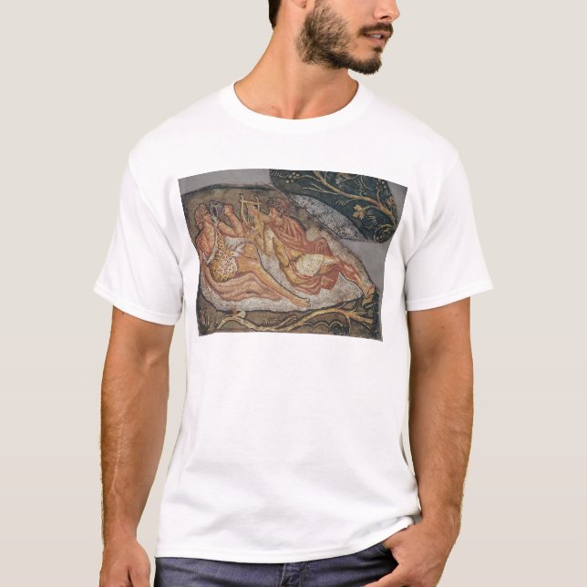 Camiseta Baco que reclina, detalhe (Frente)