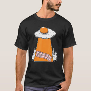 Camiseta Bacon Alienígena Rapto Café da Manhã Bacon Carne B