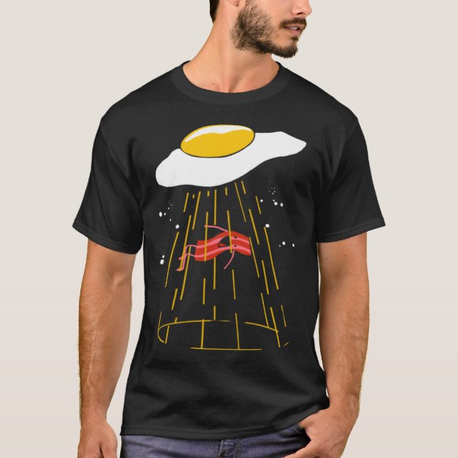 Camiseta Bacon and Eggs  Alien Kids Egg Crispy (Frente)