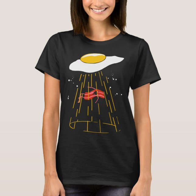 Camiseta Bacon and Eggs  Alien Kids Egg Crispy (Frente)