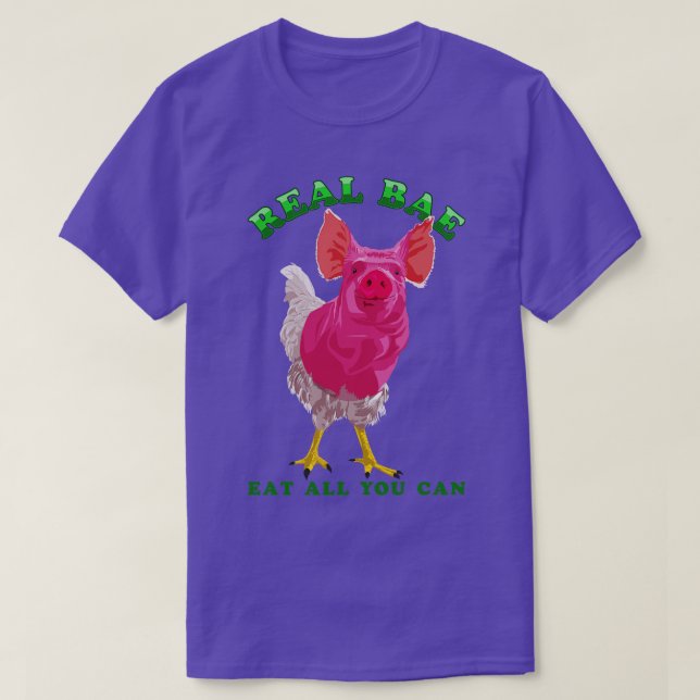 Camiseta Bacon BAE Real e Ovos Cockentrice Conspicué Co (Frente do Design)