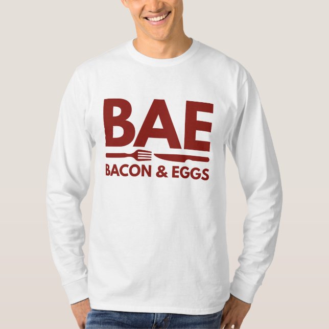 Camiseta Bacon-Básico E Ovos (Frente)