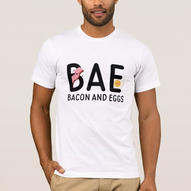 Camiseta Bacon-Básico E Ovos (Frente)