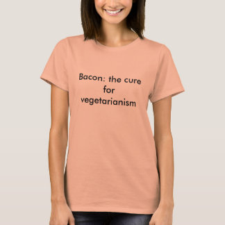 Camiseta Bacon: cura para o vegetarianismo