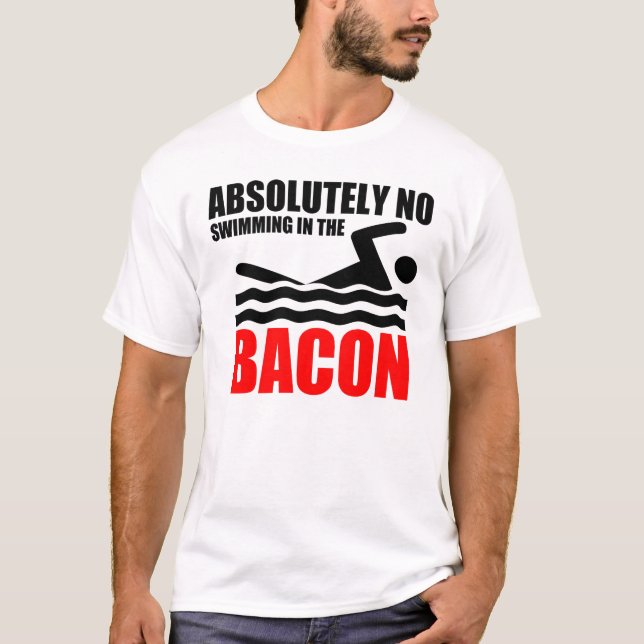 Camiseta Bacon divertido (Frente)