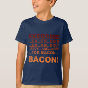 Camiseta Bacon do exercício