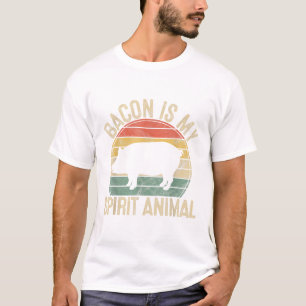 Camiseta Bacon É Meu Espírito Animal Dotado Figurino De Chu
