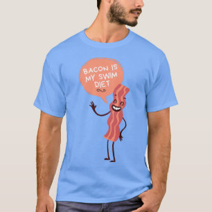 Camiseta Bacon é minha dieta natação
