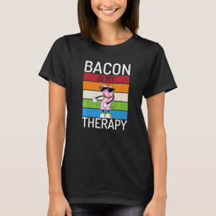 Camiseta Bacon É Minha Terapêutica Vintage Bacon Whisperer