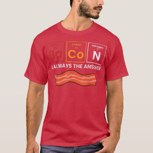 Camiseta Bacon É Sempre A Resposta Com Amor Bacon