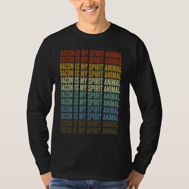 Camiseta Bacon Is My Spirit Animal Bacon (Frente)