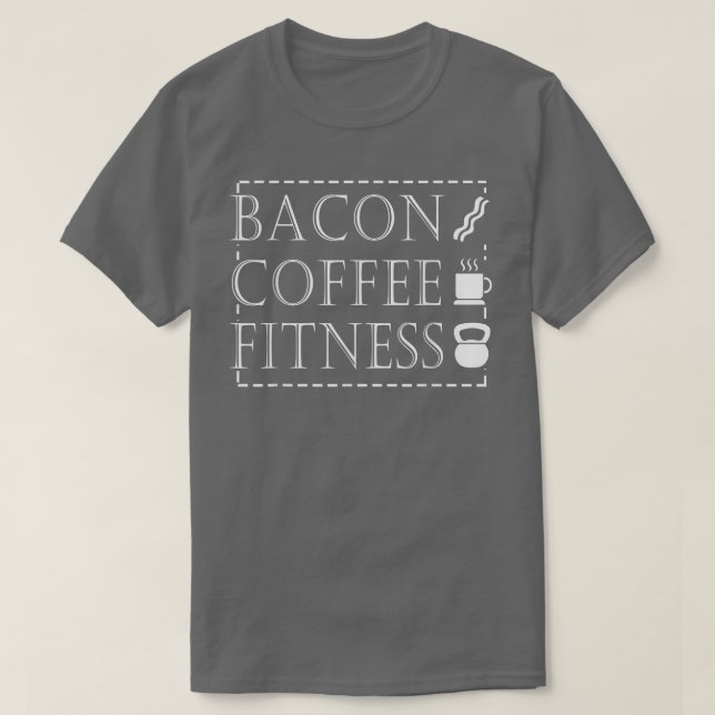 Camiseta Bacon Lover Funny GiftBacon Malhação Café (Frente do Design)