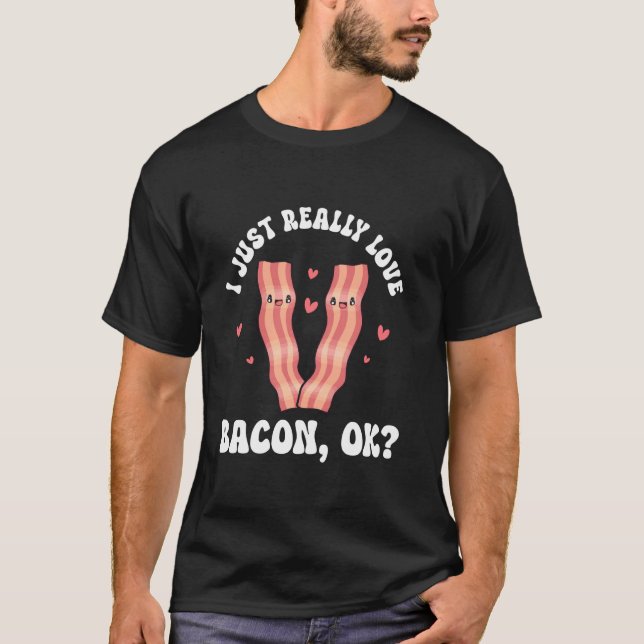 Camiseta Bacon Meat Lover Eu Adoro Bacon (Frente)