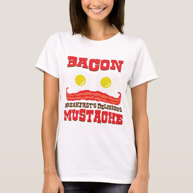 Camiseta Bacon Mustache (Frente)