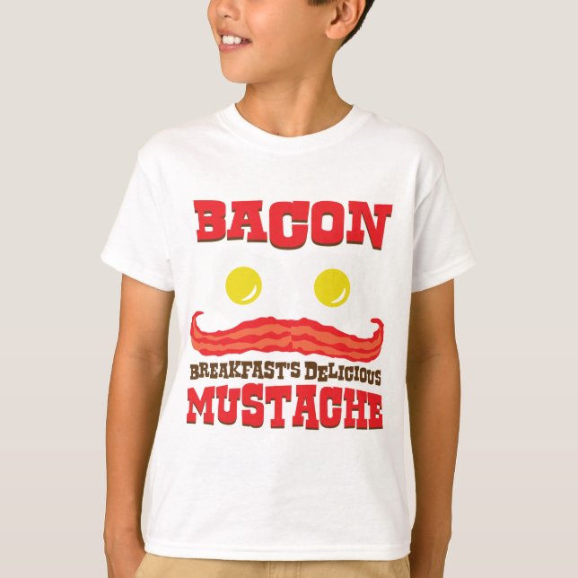 Camiseta Bacon Mustache (Frente)