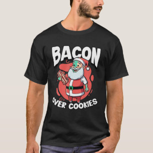 Camiseta Bacon Natal Papai Noel Carne Fresca Natal T