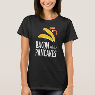 Camiseta Bacon Pancakes Comida da manhã