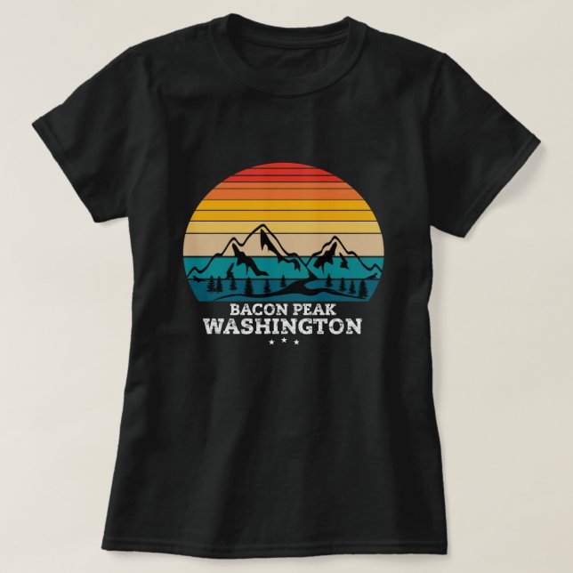 CAMISETA BACON PEAK WASHINGTON (Frente do Design)