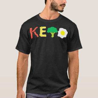 Camiseta Bacon Queijo Brócolis Ovo Keto Dieta Ketose Premiu