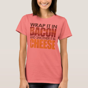 Camiseta Bacon & queijo, POR FAVOR!