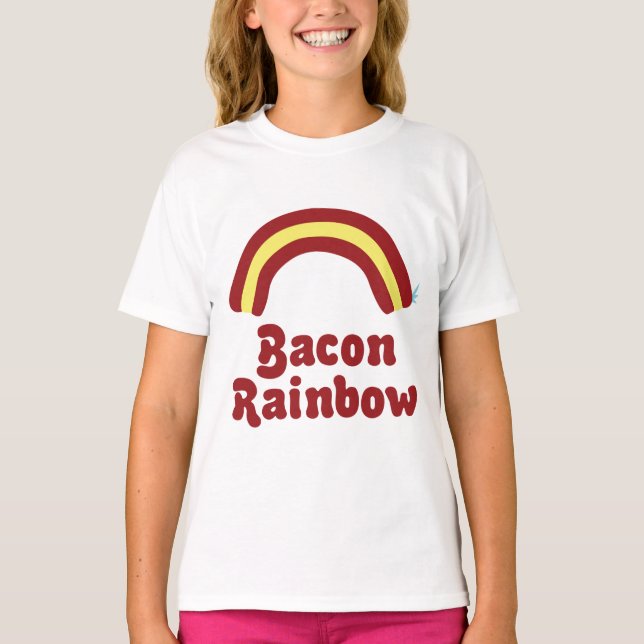 Camiseta Bacon Rainbow T-Shirt (Frente)