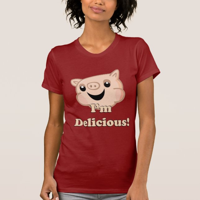 Camiseta Bacon saboroso (Frente)