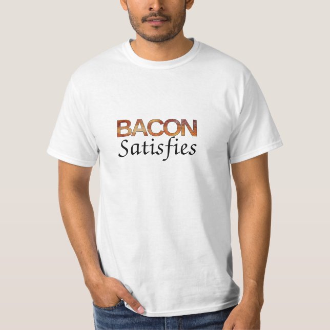 Camiseta Bacon Satisfaz (Frente)