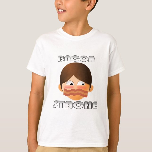 Camiseta Bacon Stache (Frente)