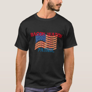 Camiseta Bacon Watch Patrol Engraçado Bacon