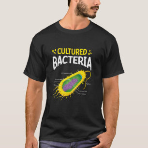 Camiseta Bactérias Cultivadas Microrganismos Engraçados Mic
