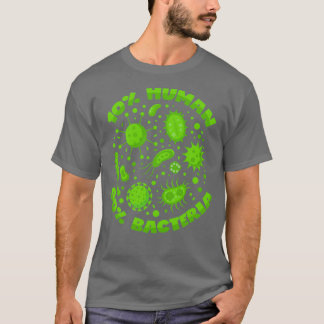 Camiseta Bactérias Engraçadas Biologia Dizendo Bacteriologi