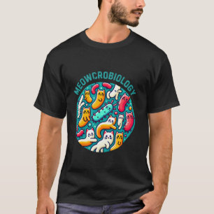 Camiseta Bactérias Gatos Engraçadas Sino de Microbiologia