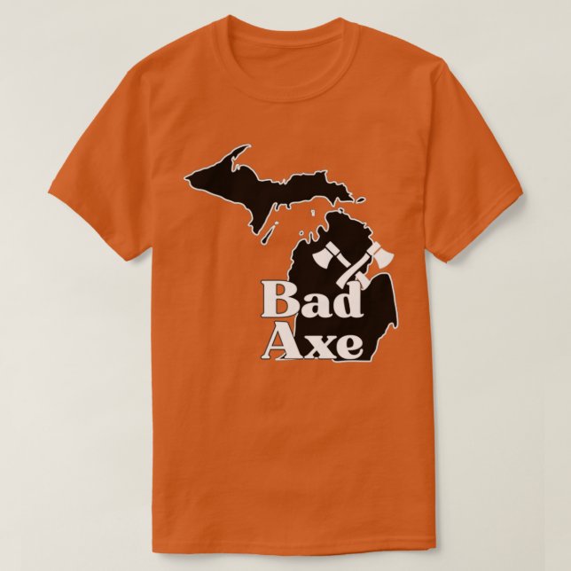 Camiseta Bad Ax Michigan Hometown Souvenir (Frente do Design)