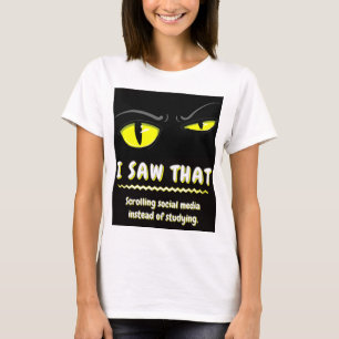 Camiseta Bad Boogie O Gato Estudante Sarcástico Faculdade