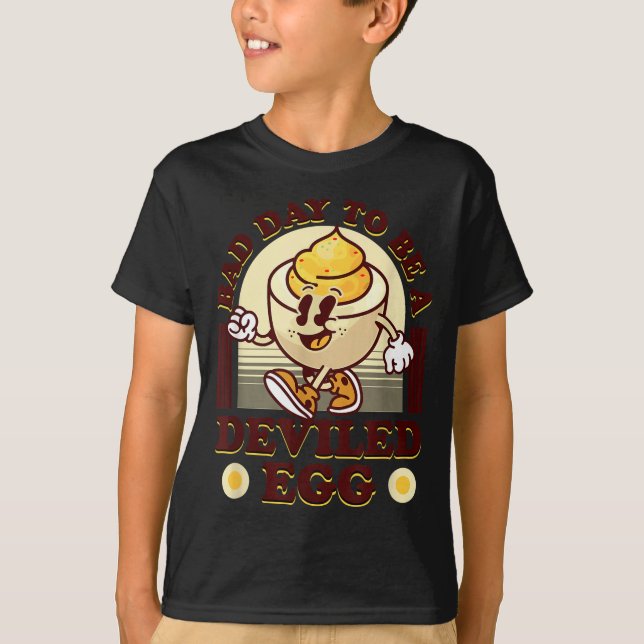 Camiseta Bad Day To Be A Deviled Egg Funny Thanksgiving Egg (Frente)