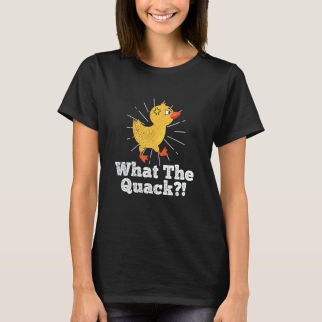 Camiseta Bad Ducks  Grumpy Swearing Inappropriate Duck (Frente)