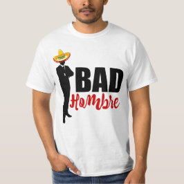 Camiseta Bad Hombre Silhouette e Sombrero