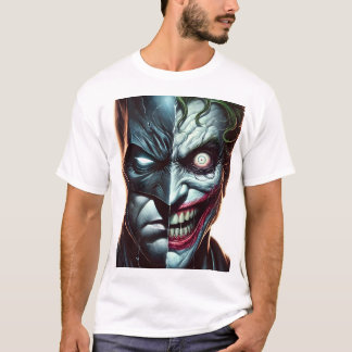 Camiseta Bad Joke Split Face Duality Art