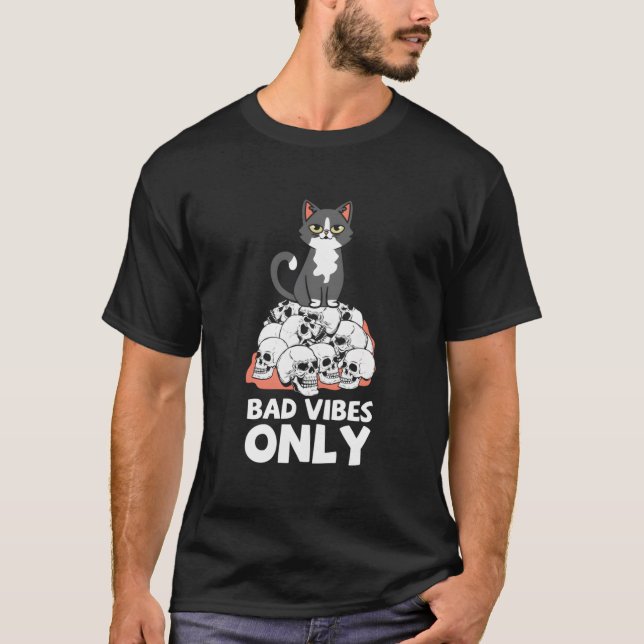 Camiseta Bad S Only Cat (Frente)