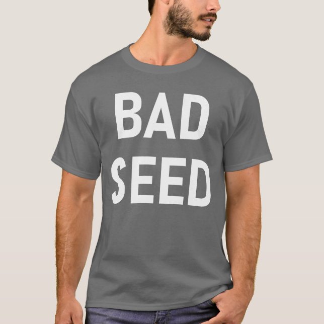 Camiseta Bad Seed Funny Joke Sarcastic Family retro (Frente)
