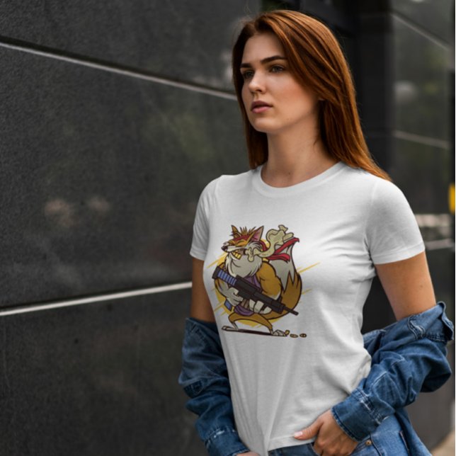 Camiseta Badass Fox (Criador carregado)