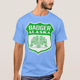 Camiseta Badger Alaska Retro Bird Shield Green