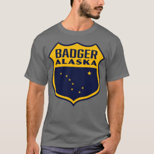 Camiseta Badger Alaska Retro Shield Amarelo