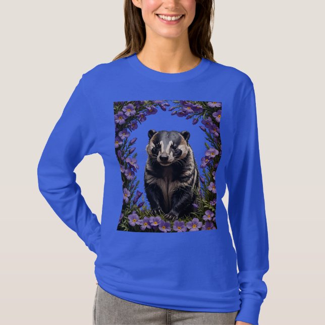 Camiseta Badger Cercado Por Violeta De Prado (Frente)