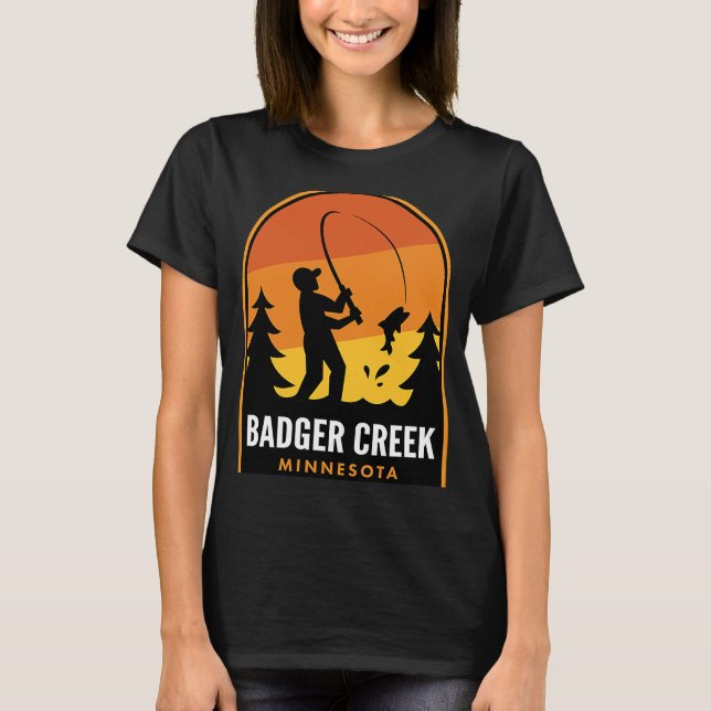 Camiseta Badger Creek Minnesota Fisheries (Frente)